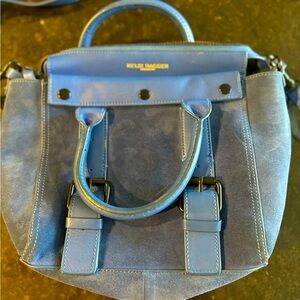 Kelsi Dagger Blue Leather Handbag